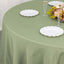 Premium Polyester 120" Round Tablecloth Dusty Sage Green - Seamless 220GSM Wrinkle-Resistant Table Cover