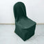 Polyester Slip On Banquet Chair Covers Hunter Emerald Green - Stain-Resistant Reusable Durable Fabric