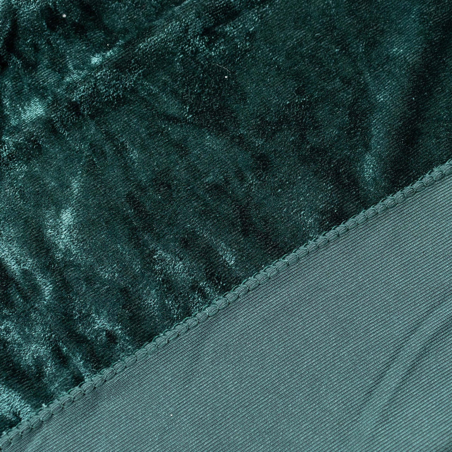 Hunter Emerald Green Crushed Velvet Backdrop Curtain â€“ 8ft x 8ft Event Drape with Rod Pocket, Privacy Panel for Photo Booths & Events