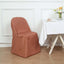 Polyester Slip On Folding Chair Covers Terracotta (Rust) - Stain-Resistant Reusable Durable Fabric