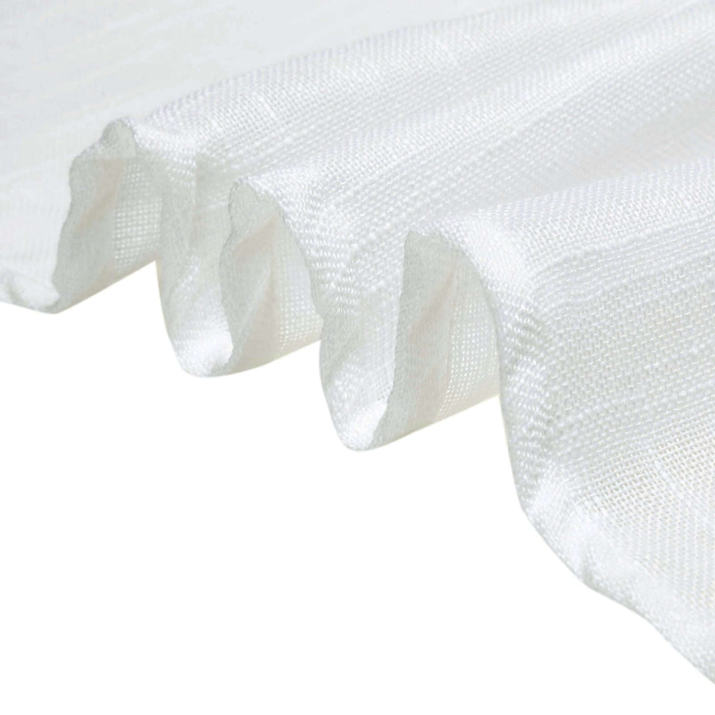 5 Pack Faux Linen 20"x20" Napkins White - Slubby Textured & Wrinkle Resistant Cloth Napkins for Rustic Boho Tablescapes