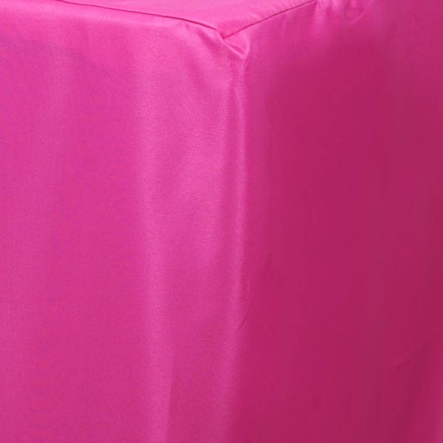 Fitted Polyester 96"x30" Rectangle Tablecloth Fuchsia - Durable and Easy to Maintain Table Cover