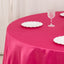 Lamour Satin 108" Round Tablecloth Fuchsia - Durable & Silk-Like Table Cover