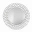 Wired Metal Round Charger Plate 14" in SIlver with Acrylic Crystal Beads, Glamorous Decorative Dinner Charger Tableware
