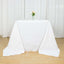Premium Polyester Square Tablecloth 90"x90" White 220GSM Wrinkle-Resistant Table Cover for Stylish Gatherings