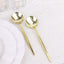 24-Pack Plastic Spoons Glossy Gold - Premium Heavy Duty Disposable Silverware 8"