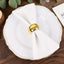 4 Pack Shiny Metallic Gold Acrylic Napkin Rings