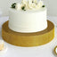 Metal Pedestal Cake Stand Round Design with Rhinestones Gold - Cupcake Holder and Dessert Table Centerpiece 16"