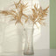 2-Pack Artificial Metallic Bamboo Leaf Branches Gold - Shiny Faux Plant Stems Vase Filler Floral Arrangement Centerpiece Decor 33"
