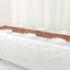Polyester 9ft Table Runner Terracotta (Rust) with Gold Foil Modern Geometric Accent