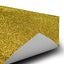 6-Pack Placemats Glitter Design Gold Sparkle Rectangle - Non-Slip Decorative Dining Table Mats 12"x18"
