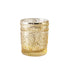 6-Pack Gold Glass Votive Tealight Holders - Stylish Primrose Design for Weddings & DÃ©cor