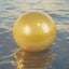 2 Pack 24" Inflatable Gold Decorative Balls - Round Vinyl Pool and Party Balls, Lightweight & Fun