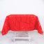 Polyester 54"x54" Square Tablecloth Red with Gold Foil Geometric Pattern - Wrinkle-Resistant & Durable Table Cover