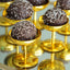 12-Pack Plastic Dessert Cup Candy Dishes Gold - Decorative Mini Pedestal Stands for Treats 2"