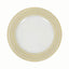 6-Pack Acrylic Round Charger Plates 13" in Clear with Gold Wheat Pattern Rim, Stylish Dinner Party Charger Tableware