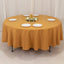 Premium Polyester 90" Round Tablecloth Gold - Stain and Wrinkle-Resistant 220GSM Table Cover for Weddings & Event Decor