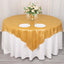 Polyester 72"x72" Table Overlay Square Tablecloth Gold Shimmer Sequin Dots Wrinkle-Free Design for Stylish Celebrations