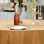 Polyester 132" Round Tablecloth Gold - Seamless Chic Design for Grand Celebrations