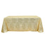 Sequin 90"x132" Rectangle Tablecloth Gold - Seamless Diamond Design for Upscale Events