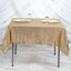 Sequin 60"x60" Table Overlay Square Tablecloth Gold - Luxe Wedding Table Topper