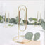 5-Pack Metal Card Holder Stands Paperclip Design Gold - Table Number Stands and Wedding Menu Clips 5"
