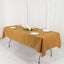 Polyester 54"x96" Rectangle Tablecloth Gold - Wrinkle-Resistant & Easy-to-Care Table Cover for Weddings & Events