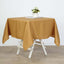 Polyester Square 54"x54" Tablecloth Gold - Wrinkle-Resistant & Durable Table Cover for Events