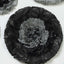 Set of 6 Charcoal Gray Giant Carnation 3D Paper Flowers Wall Decor - 12",16",20"