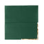 50-Pack Paper Beverage Napkins Hunter Emerald Green with Gold Foil Edge - 2 Ply Disposable Soft 18GSM Cocktail Napkins 5"x5"