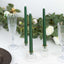 3-Pack LED Decorative Lighting Warm Flickering Hunter Emerald Green - Flameless Taper Candles 11"