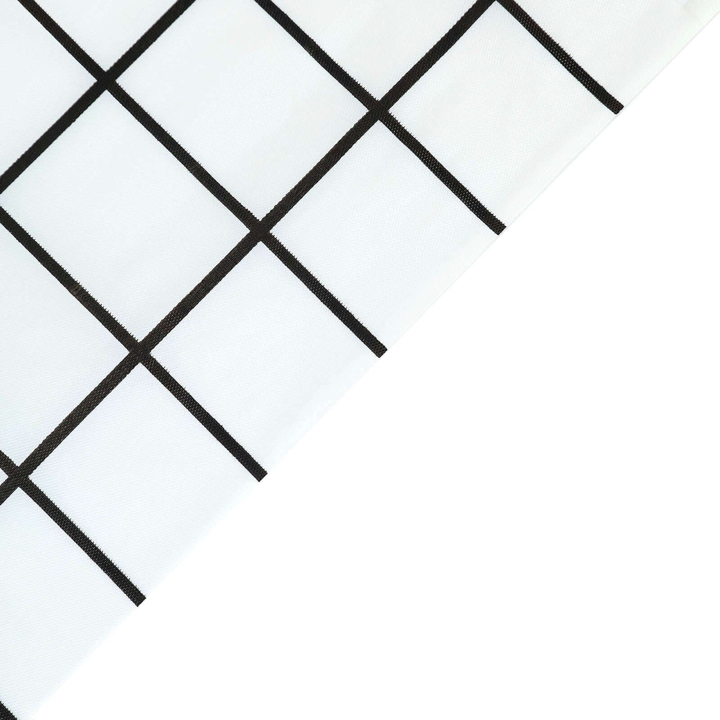 5-Pack Plastic Table Covers Black/White Grid Rectangle - Durable Checkered PVC Disposable Tablecloths 54"x108"