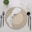 6-Pack Round Charger Plates 13" in Taupe with Hammered Rim, Matte Finish Modern Dinner Charger Tableware