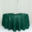 Taffeta 120" Round Tablecloth Hunter Emerald Green - Seamless Accordion Crinkle Table Cover