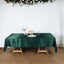 Satin Rectangular 60"x102" Tablecloth Hunter Emerald Green - Smooth and Lustrous Table Cover