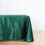 Satin Rectangular 90"x132" Tablecloth Hunter Emerald Green - Seamless Table Cover