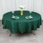 Premium Polyester 90" Round Tablecloth Hunter Emerald Green - Stain and Wrinkle-Resistant Design with 220GSM Thickness Table Cover