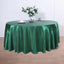 Satin 120" Round Tablecloth Hunter Emerald Green - Stylish Seamless Table Cover