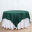 Satin 72"x72" Table Overlay Square Tablecloth Hunter Emerald Green - Smooth Finish Table Cover