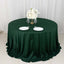 Scuba Round 132" Tablecloth Hunter Emerald Green - Wrinkle Free & Stain Resistant Seamless Table Cover