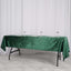 Premium Velvet 60"x102" Rectangle Tablecloth Hunter Emerald Green - Reusable & Soft Table Cover