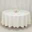 Cotton Blend 108" Round Tablecloth Ivory - Wrinkle-Resistant Design