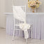 5 Pack Lamour Satin 6"x106" Chair Sashes Ivory - Stylish Reusable Decorative Bows
