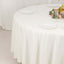 Scuba Round 108" Tablecloth Ivory - Wrinkle Free & Stain Resistant Table Cover
