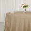 Faux Burlap Jute 108" Round Tablecloth Natural - Rustic Event Table Linen