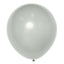 10 Pack 18" Matte Pastel Silver Helium or Air Latex Party Balloons