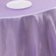 Satin 132" Round Tablecloth Lavender Lilac - Stylish Seamless Table Cover