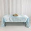 Satin Rectangular 60"x126" Tablecloth Light Blue - Smooth and Lustrous Table Cover