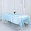 Satin Rectangular 60"x102" Tablecloth Light Blue - Smooth and Lustrous Table Cover