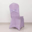 Spandex Chair Cover with Silver Rhinestone Buckled Sash Band Lavender Lilac - Stretch Fitted Slipcover
